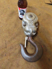 3-Ton Chain hook block,2-part,Unmarked,Coffing Hoist,Orig ,USA~GD+🤠🤠CH5.18.24, used for sale  Shipping to South Africa