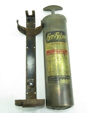 RARE ANTIQUE COPPER / BRASS "Fyr-Fyter" FIRE EXTINGUISHER (EMPTY) with BRACKET for sale  Shipping to South Africa