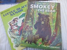 Livros infantis vintage True Story of Smokey the Bear & Little Black Sambo HC comprar usado  Enviando para Brazil