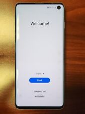 Samsung Galaxy S10 SM-G973 128GB White Unlocked,  CRACKED SCREEN AND BACK for sale  Shipping to South Africa