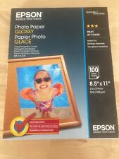 Epson Glossy Photo Paper, 8.5 X 11, Glossy White, 100/pack open box new for sale  Shipping to South Africa