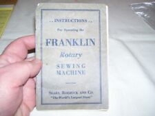 Antigua máquina de coser rotativa Franklin de principios de 1900 manual ¡RARA! segunda mano  Embacar hacia Argentina