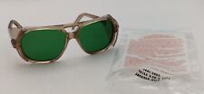 Óculos de segurança vintage novo estoque antigo ADEN com escudos laterais lente verde muito legal! comprar usado  Enviando para Brazil