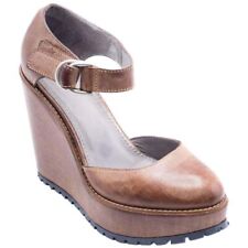 Brunello Cucinelli Brown Platform Wedge with Ankle Strap EUR 40 US 9.5 NWOB for sale  Shipping to South Africa