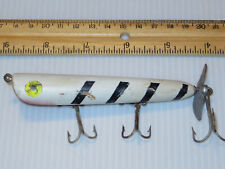 Baracuda Old Black and white topwater Lure for sale  Shipping to South Africa