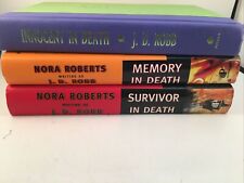 J.D. Robb In Death Series Lot of 3 Hard Cover Nora Roberts. GUC! B0108 for sale  Shipping to South Africa