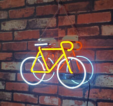 Usado, Bicicleta estilo vintage 14"x9" placa de luz neon loja quarto decoração de parede luz noturna comprar usado  Enviando para Brazil