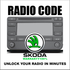 SKODA CODE RADIO ANTI-THEFT UNLOCK STEREO SERIES RNS310 RCD310 MFDII PIN SERVICE for sale  Shipping to South Africa