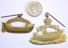 Used, c1940 EARLY R.N.L.I. ROYAL NATIONAL LIFEBOAT INSTITUTION PIN BADGES /KINGS CROWN for sale  IPSWICH