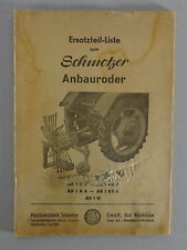 Teilekatalog schmotzer anbauro gebraucht kaufen  Jever