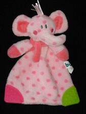 Cobertor de segurança Buba Baby Elephant Teether Lovey chocalho rosa bolinhas comprar usado  Enviando para Brazil