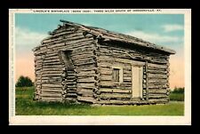 POSTCARD LOG CABIN LINCOLN'S BIRTHPLACE NEAR HODGENVILLE KENTUCKY for sale  Shipping to Ireland