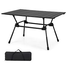 Aluminum Camping Table Folding Picnic Table with Carrying Bag & Roll-up Tabletop for sale  Shipping to South Africa