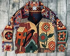 Chaqueta de suéter para mujer Sugar Street Tejedores talla única floral girasol núcleo cabaña segunda mano  Embacar hacia Mexico