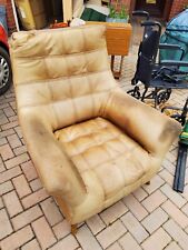 Leather single armchair for sale  TELFORD
