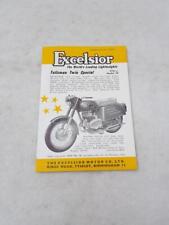 Excelsior motorcycles abridged for sale  LEICESTER