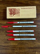 Usado, Caja de colección The Blackfeet Indian Pen con 5 bolígrafos de tinta rojos de punto fino con tapas segunda mano  Embacar hacia Argentina