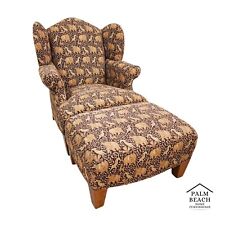 Wingback armchair ottoman for sale  Lake Worth