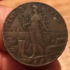 Moneta centesimi 1913 usato  Olbia