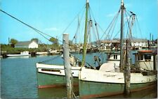 Ocean City Commercial Fishing Boats Docks Oyster 1950s Maryland Postcard for sale  Dover