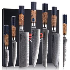 Used, SEIDO KNIVES Hanikamu VG10 Damascus Chef Knife Set for sale  Shipping to South Africa
