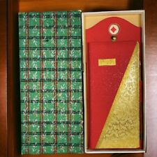 Suporte de almofada de partitura de vinil ponte ouro vermelho almofada lápis regras na caixa de presente original vintage comprar usado  Enviando para Brazil