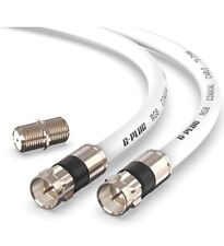 Usado, Conjunto de conectores de cabo coaxial G-PLUG 10FT RG6 – Internet de alta velocidade, TV de banda larga comprar usado  Enviando para Brazil