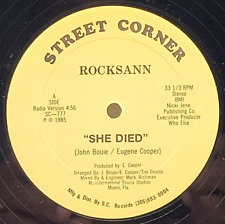 ROCKSANN - SHE DEID / DUB-CLUB MIX - DISCO DE VINIL SINGLE HIP HOP STREET CORNER comprar usado  Enviando para Brazil