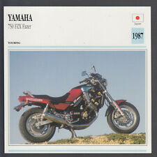 Yamaha 750 FZX 1987 Fazer (749cc) foto especificación de motocicleta hoja de información de estadísticas tarjeta de información segunda mano  Embacar hacia Argentina