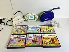 LeapFrog Leapster Explorer Learning Game System with Case Charger & 6 Games Lot, used for sale  Shipping to South Africa