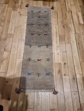 New handmade oriental Gabeh  Runner 142cm x 42cm  for sale  Shipping to South Africa