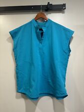FIGS Scrubs Scrub Top Turquoise Technical Collection Small S PO#1773 Vest for sale  Shipping to South Africa