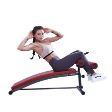 New Finer Form Gym-Quality Sit Up Bench Reverse Crunch Handle Ab Exercises Red, used for sale  Dekalb