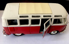 1:25 Volkswagen Van Samba Diecast Model VW Camper Van Red & Cream for sale  MANCHESTER
