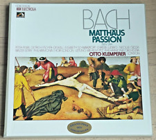 J.S. BACH St. Matthew Passion OTTO KLEMPERER 1960s ED1 HMV STEREO 4LP Box MINT for sale  Shipping to South Africa