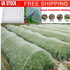 Anti Bird Insect Protection Netting Net Plants Veg Fruit Garden Fine Mesh White, used for sale  Shipping to South Africa