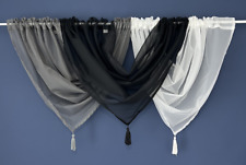 Plain tassel voile for sale  Shipping to Ireland