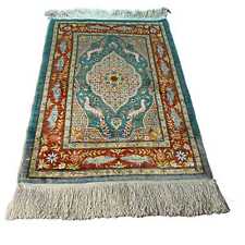 Used, Vintage Turkish silk carpet Hereke, 78 x 52 cm, vintage Turkish Hereke si for sale  Shipping to South Africa