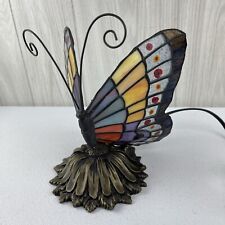 Abajur de mesa estilo Tiffany borboleta no girassol luz noturna comprar usado  Enviando para Brazil