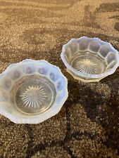 Antique 1800s Victorian Opalescent Candy Trinket Dish Pair 4.75 in for sale  Shipping to South Africa