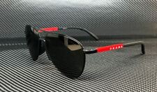 Gafas de sol PRADA LINEA ROJA PS 51XS 1BO06L negro mate gris para hombre 59 mm segunda mano  Embacar hacia Argentina