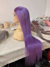 Pelucas de encaje de cabello humano de Malasia púrpura lavanda de aspecto natural no invasivas, usado segunda mano  Embacar hacia Argentina