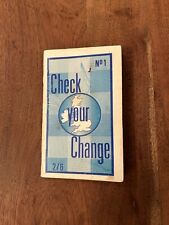 Check change book for sale  UK