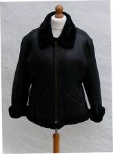 Black sheepskin leather for sale  NEATH