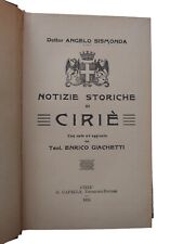 Notizie storiche ciriè usato  Torino