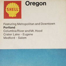 Oregon Road Map 1970 Shell Oil Portland Eugene Salem HM Gousha Times Mirror R19 for sale  Shipping to South Africa