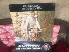 [RARE] VTG 1980,S? LARGE 30”X24” DOUBLED SIDES SIGN SCHWINN BICYCLES 2ND CENTURY, used for sale  Shipping to South Africa