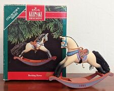 VINTAGE Hallmark Rocking Horse Ornament 1991 Christmas Collectors 11th in Series for sale  Montevallo