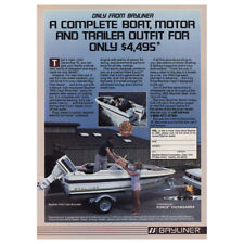 1984 Bayliner Capri Bowrider: Boat Motor and Trailer Vintage Print Ad for sale  Shipping to South Africa