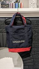 Bolsa tote feminina vintage London Fog bolsa de mão de lona azul vermelha bolsa de ombro comprar usado  Enviando para Brazil